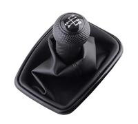 Leva Pomello Cambio Per Golf 4 IV MK4 Per GTI R32 2003-2008 Per Bora Per Jetta MT 5 Pomello Del Cambio A 6 Marce Cuffia Leva Cambio In Pelle PU Pomello Cambio Auto(5 Speed Black)