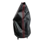 Leva Pomello Cambio Per Seat Per Leon 1M1 2002-2006 Pomello Del Cambio Auto Car-styling A 5/6 Velocità Con Rivestimento In Pelle PU Inserto Foro 12 Mm Pomello Cambio Auto(Gear Boot Red)