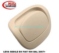 LEVA RIBALTAMENTO SEDILE PER FIAT 500 2007>/500 2015> DX AVORIO (NO ABARTH)