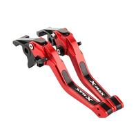 Leva Sinistra Leva freno stazionamento per motocicletta set di leve regolabili con fermo blocco per XMAX 300 250 125 400 2023-2025 Leva Freno Sinistra(Red Black)