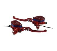 Leva Sinistra Per Suzuki una coppia di leve per moto maniglia regolabile pompa freno frizione idraulica cilindro principale Leva Freno Sinistra(Red)