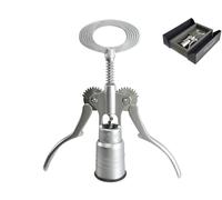 Leva tappi in metallo satinato di cm 35 di colore grigio