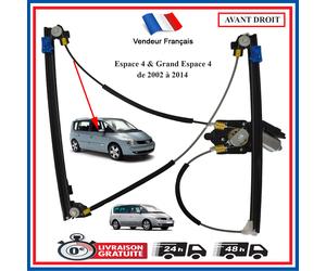 Leva Vetro Destra Remonte Finestrino Anteriore Destra per Renault 4