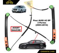 Leva Vetro Elettrico Anteriore Sinistro per Audi A3 S3 8P (3 Porte) 8P3837461