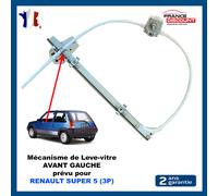 Leva Vetro Manuale Anteriore Sinistro Compatibile SUPER 5 (3 Porte) 7700774979