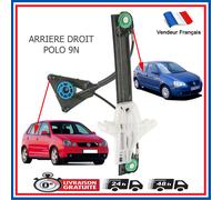 Leva Vetro Remonte Vetro Posteriore Destro per VW Polo 9N 2001 A 2009=6Q4839462