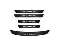 LEVABE Auto Battitacco Adesivi Soglie Porte per Opel Crossland 2017-2023, Carbonio Protezione della Copertura Soglia Battitacco Protezione Paraurti Posteriore Parti per Auto