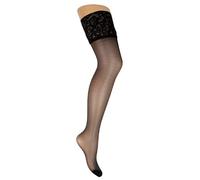 Levante Calza donna autoreggente 30 den balza pizzo articolo VANITA 30 AUTOREGGENTE, Nero, M