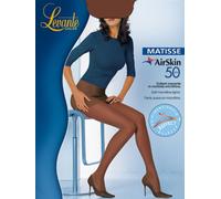 LEVANTE Collant donna calze 50 den microfibra tuttonudo cucitura piatta articolo MATISSE 50 COLLANT, Moka, 2 - M