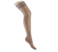 Levante Collant Donna Romantic 30 DEN Calze Autoreggenti con balza in pizzo (4, Glacé)