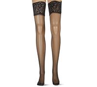 Levante Vanita' 15 Autoreggente 100% Made in Italy, 15 DEN, Nero NER), Medium (Taglia produttore:2) Donna