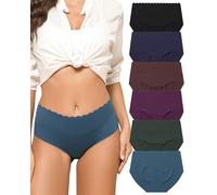 Levao 6 Biancheria Intima Senza Cuciture Invisibile Vita Media Biancheria Intima Pantaloncini Morbido alla Moda Confortevole Bikini