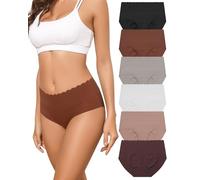 Levao 6 Biancheria Intima Senza Cuciture Invisibile Vita Media Biancheria Intima Pantaloncini Morbido alla Moda Confortevole Bikini