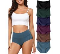 Levao Confezione da 6 Slip da Donna a Vita Alta Intimo Senza Cuciture Slip da Donna Senza Cuciture Mutandine Comode da Donna No Show Slip da Donna Confezione Multipla S-XXL