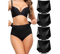 Levao Shapewear Slip Modellanti a Vita Alta Senza Cuciture da Donna contenitivi per la Pancia Traspiranti Confezione da 4 dalla S alla XXL