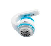 WeGeek, levapelucchi, ideale per rimuovere fili e pelucchi. Tasto ON/OFF. Griglia acciaio inox. Alimentazione: 2×1.5V AA. Dimensione: 14.5 x 8,5 x 13 cm