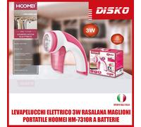 LEVAPELUCCHI ELETTRICO 3W RASALANA MAGLIONI PORTATILE HOOMEI HM-7310R A BATTERIE