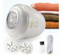 Levapelucchi Elettrico ABBI Essentiels con Custodia + 2 Lame di Ricambio | Rasoio Elettrico Ricaricabile USB Batteria a Lunga Durata 800mAh | Antipelucchi per Maglione, Vestiti, Divano, Tessuto