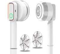 Levapelucchi Elettrico, Levapelucchi per tessuti,Levapelucchi ricaricabile ricarica USB, rasoio per maglione con 2 testine di ricambio per tessuti per vestiti