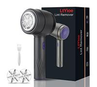 Levapelucchi Elettrico LtYioe Ricaricabile USB Leva Pelucchi Lana Portatile con Adsorbimento Magnetico, Potente Aspirazione & Lame di Ricambio, Togli Pelucchi per Tutti i Tessuti(Viola Blu)