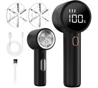 levapelucchi elettrico, pelucchi tessuti, display LCD, regolabile, rimuove pe...