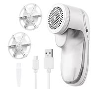 Levapelucchi Elettrico Portatile Levapelucchi Ricaricabile USB Togli Pelucchi Leva Pelucchi Elettronico Rasoio Togli Pelucchi Rimuovi Pelucchi con Spazzola e 2 Lame di Ricambio per Abiti e Tessuti