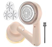 Levapelucchi Elettrico, Portatile Ricaricabile USB Leva Pelucchi Maglioni Elettrico con 2 Lame Di Ricambio a 6 Foglie, Rimuovi Pelucchi Per Abbigliamento, Maglioni, Mobili, Lana, Moquette