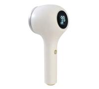 Levapelucchi Elettrico Schermo LCD 5W Ricarica USB Portatile 3 Velocità Bianco