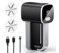 Levapelucchi Elettrico, Togli Pelucchi Elettrico con 3 Livelli di Potenza Regolabili, Rimuovi Pelucchi a 6 Lame per Vestiti e Mobili, Display a LED, Cavo di Ricarica Type-C, Spazzola di Pulizia