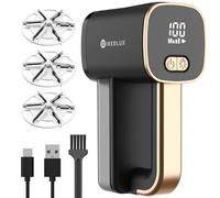 Levapelucchi Elettrico WiredLux - Levapelucchi Ricaricabile per Vestiti e Mobili - Luce LED, 3 Velocità Regolabili, Spazzola a 6 Lame, Ricarica USB - Togli Pelucchi con Doppia Protezione