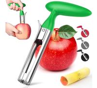 Levatorsoli Mela, Togli Torsolo Mela, Mela o Pera Core Remover Strumento, Mela Lama Seghettata Pera Core Remover Strumento, Durevole e Portatile, per la Casa e la Cucina(Verde)
