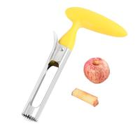 Levatorsoli per Mele, Mela o Pera Core Remover Strumento con Manico e Lama Seghettata in Acciaio Inossidabile, Togli Torsolo Mela Per La Casa e La Cucina (Giallo)
