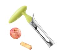 Levatorsoli per Mele, Mela o Pera Core Remover Strumento con Manico e Lama Seghettata in Acciaio Inossidabile, Togli Torsolo Mela Per La Casa e La Cucina (Verde)