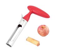 Levatorsoli per Mele, Mela o Pera Core Remover Strumento con Manico e Lama Seghettata in Acciaio Inossidabile, Togli Torsolo Mela Per La Casa e La Cucina (Rosso)