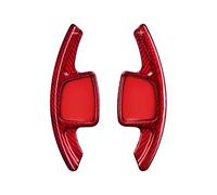 Leve cambio Le palette Compatibile Con A7 Per C8 A8 D5 2019 2020 2021 2022 2023 2024 Paddle Shifter Volante In Fibra Di Carbonio Paddles D4001(Red Carbon)