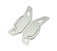 Leve cambio Le palette Compatibile Con RS3 2015 2016 Per RS6 2015 2016 2017 2018 Paddle Cambio Al Volante Per Auto Extension Ruota(Silver)