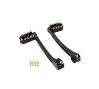 Leve del cambio con punta e tallone, pedane del cambio adatte per Harley Touring, Road King, Street, Electra Glide, Softail, Slim, Fat Boy, FLRT Pedale del cambio(Black Gold)