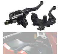 Leve del cilindro principale del freno e della frizione della motocicletta, 1 Paio 7/8"(22mm) Leve del Serbatoio del Cilindro Principale della Frizione del Freno del Motociclo Universale