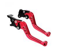 Leve Freno E Frizione Moto Maniglia Della Leva Del Freno A Tamburo Della Frizione Del Motociclo CNC Maniglia Del Freno Del Motociclo In Lega Da 1 Paio Universale Adatta Per La Modifica Della Moto(Red)