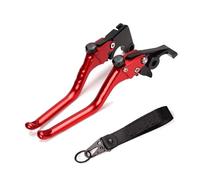 Leve Freno E Frizione Moto Per CB750 Per HORNET 2023 Per CB 750 Accessori Per Moto Portachiavi Maniglia CNC Leva Freno Leve Freno Frizione(1 set-Red)