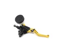 Leve Freno E Frizione Moto Per Kawasaki KLX Per Alconstar-7/8 "22mm Moto Frizione Cilindro Maestro Del Freno Serbatoio Leve Kit Serbatoio Fluido Set(Brake gold)