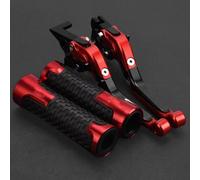 Leve Freno e Frizione Per CBR125R Per CBR150R 2011 2012 2013 2014 2015 2016 2017 2018 2019 2020 Leve Freno Frizione Anteriori Per Motocicletta Manopole Manubrio CNC(Red-red)