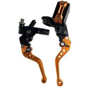 Leve Freno E Frizione Per Moto Leva Del Cilindro Principale Del Freno Universale Per Moto Cavo Frizione Serbatoio Per Scooter Moto Da Cross 1 Paio Da 7/8" 22 Mm(Orange B)