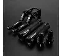 Leve freno e frizione regolabili in alluminio per moto Per YAMAHA TDR250 1988-1992, manopole per manubrio(Black3)