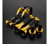 Leve freno e frizione regolabili in alluminio per moto Per YAMAHA TDR250 1988-1992, manopole per manubrio(Gold3)