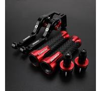 Leve freno e frizione regolabili in alluminio per moto Per YAMAHA TDR250 1988-1992, manopole per manubrio(Red4)