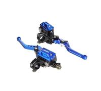 Leve Freno Frizione Adatto Per La Maggior Parte Motociclette Leve Cilindro Principale Manubrio Da 22 Mm Maniglia Della Frizione Pompa Freno Idraulico Accessori CNC manopola frizione(1 pair Blue)