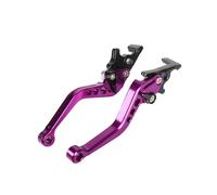 Leve Freno Frizione Leva freno a doppio disco universale in alluminio CNC per moto, accessori per la modifica della moto(PURPLE)
