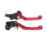Leve Freno Frizione Leve Freno E Frizione Pivot CNC Nere E Rosse XR Motorycle 2024 Per XR125L Per XR190L Per XR150L Per XR650L Kit Leve Comando Manuale Pieghevoli(Red)