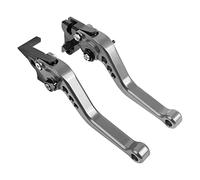 Leve Freno Frizione Moto Per K┐awasaki ZX6R/636 07-18 ZX10R 06-15 Z1000SX/N┐INJA 1000 11-16 Z1000 07-16 Leva frizione freno regolabile corta/lunga per moto(Gray,Short)